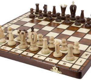 Holz-Schachspiel ROYAL - Feldgröße: 36 x 36 mm