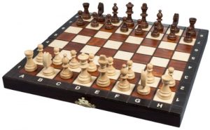 Holz-Schachspiel Piccolo, 27 x 27 cm