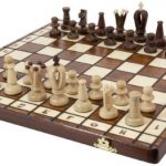Holz-Schachspiel ROYAL - Feldgröße: 36 x 36 mm