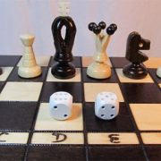 ChessEbook-Schachspiel-Dame-Backgammon-35-x-35-cm-Holz-0-0