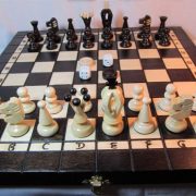 ChessEbook-Schachspiel-Dame-Backgammon-35-x-35-cm-Holz-0-3