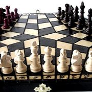 ChessEbook-Schachspiel-fr-Drei-40-x-35-cm-Holz-0