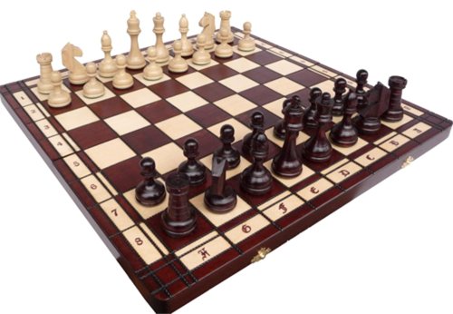 Schachspiel Staunton, 55 x 55 cm Holz
