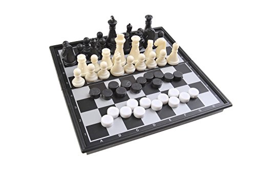 Magnetisches Brettspiel 2-in-1 Schach & Dame