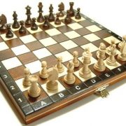 Schachspiel Schachset aus Holzkassette