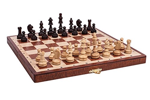 Schachspiel aus Holz nach Staunton 28x28 cm